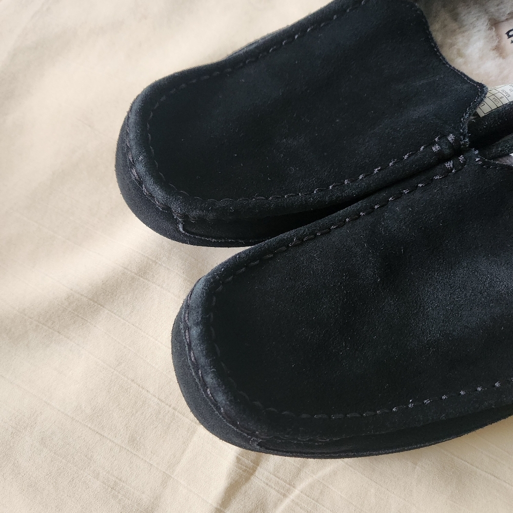 UGG Men's Adler Black Loafers Suele Slip-Ons Size 9 - Picture 6 of 11
